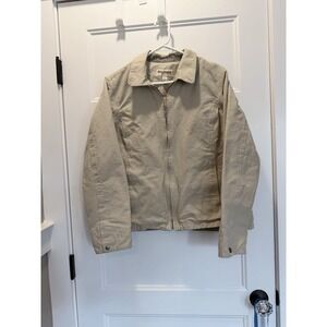 Dri Duck For Her Jacket Women's Large Khaki Utility Workwear Zip Outdoor
